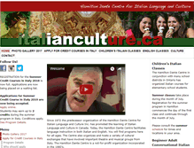 Tablet Screenshot of italianculture.ca